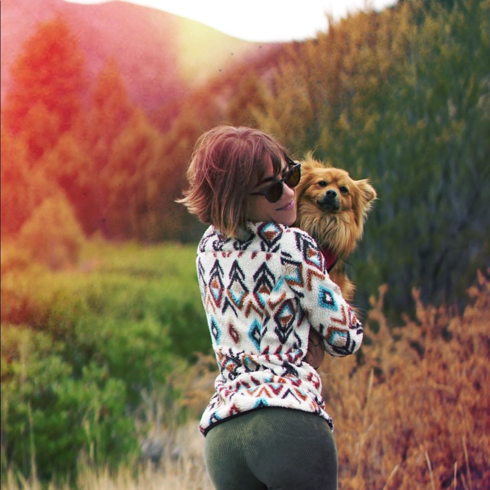 Colorful Patagonia Zip-up sweater